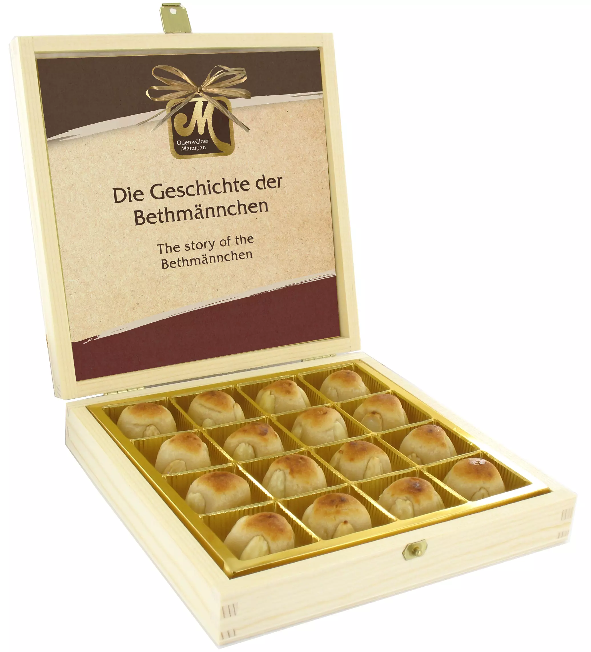 Frankfurter Bethmännchen in der Holzkiste