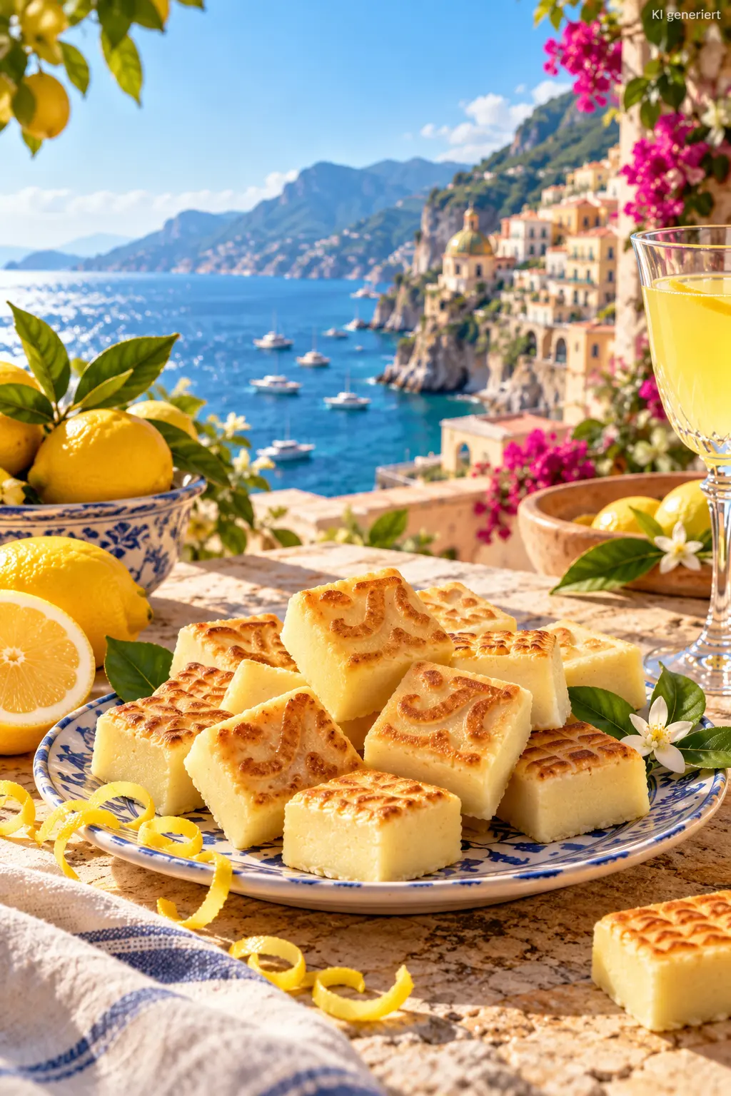 Königsberger Bruch Limoncello auf Teller angerichtet