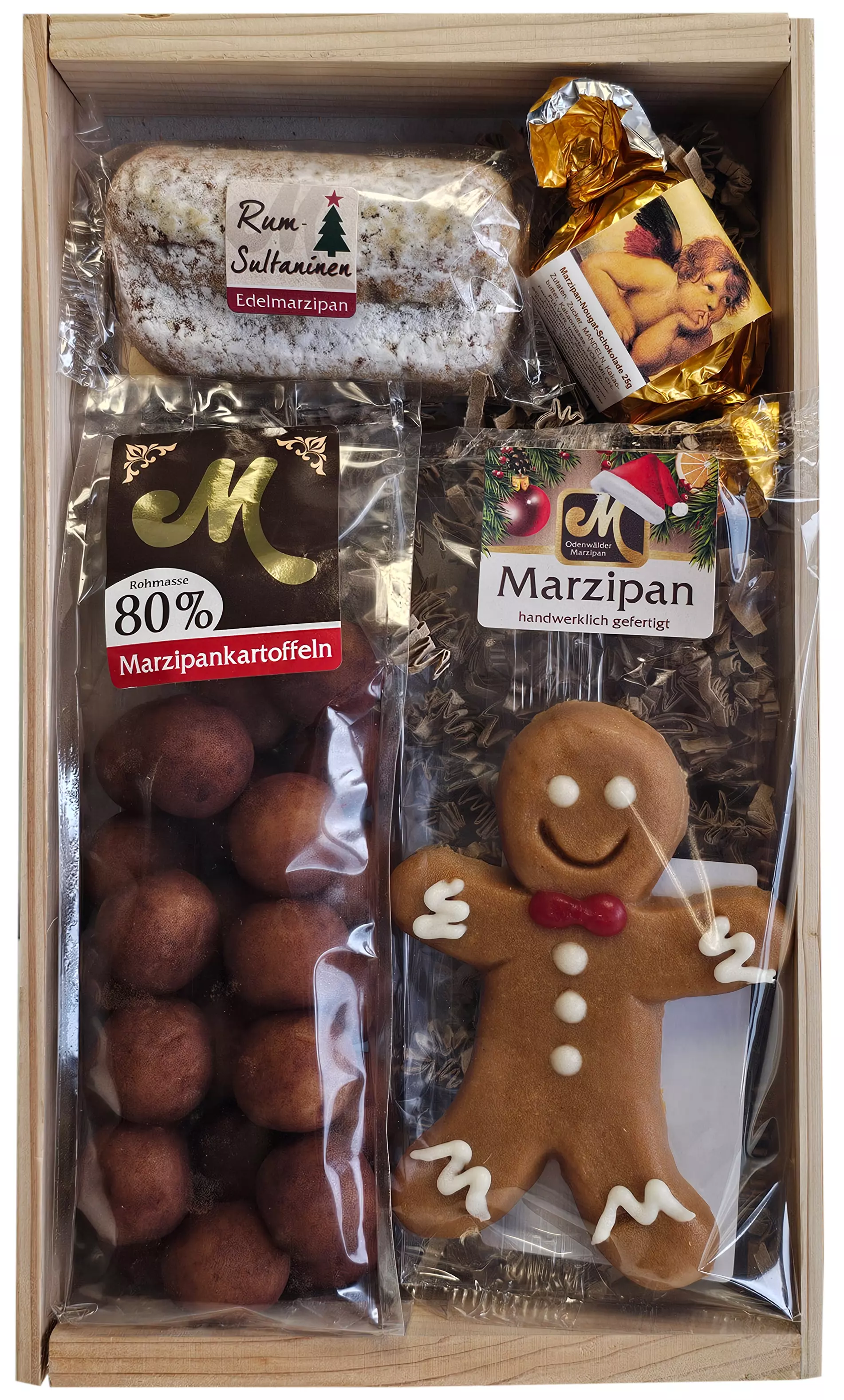 Marzipan Weihnachtsgeschenk Set