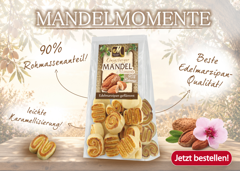 Edelmarzipan Mandel Momente geflämmt