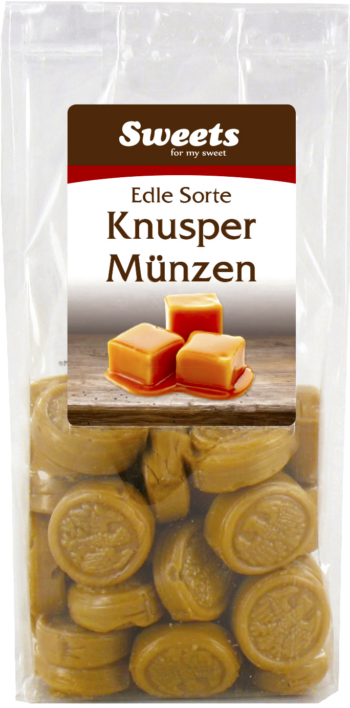 Knuspermünzen mit Nougatcremefüllung