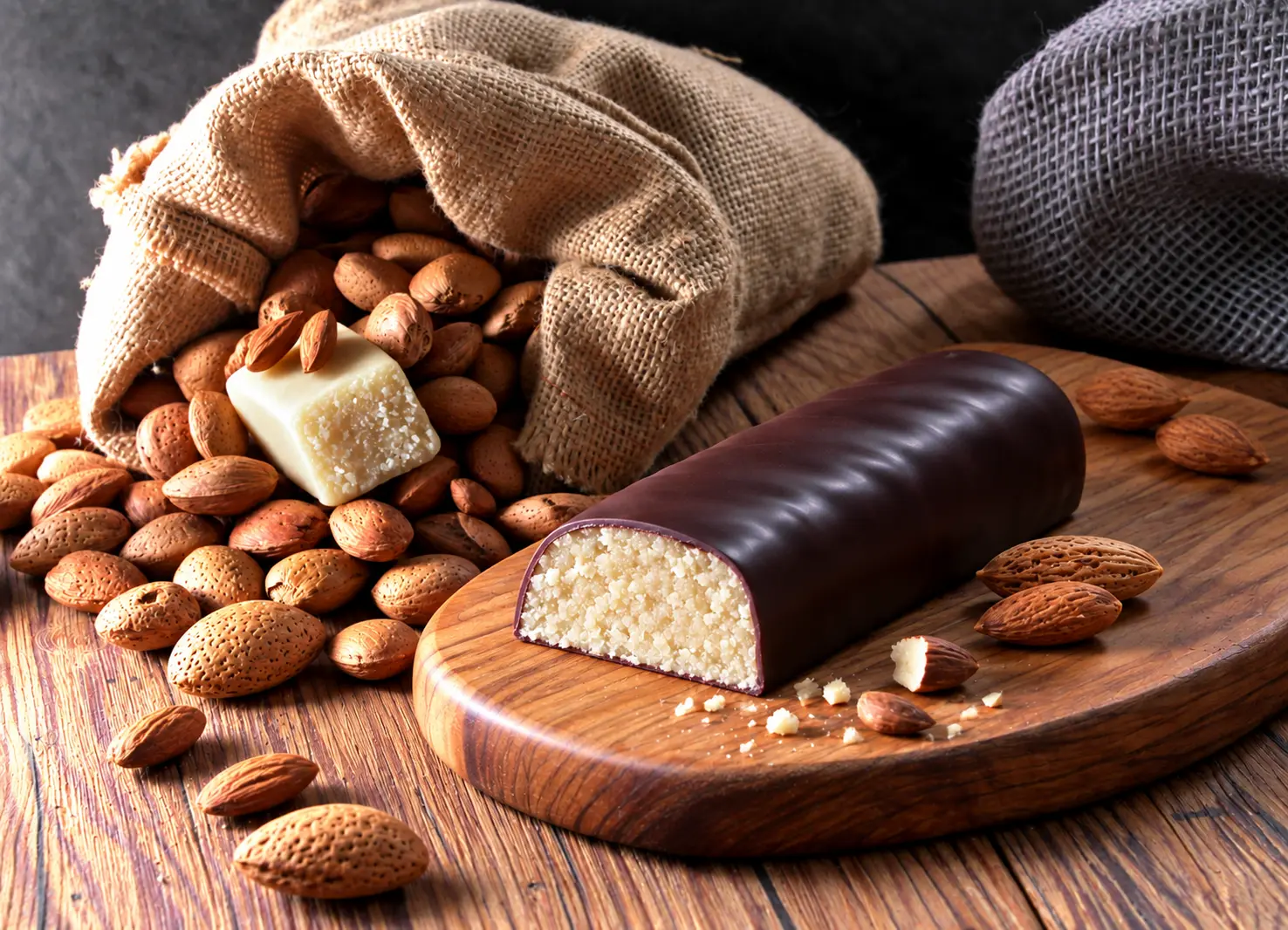 60% Marzipanbrot schön gelegt