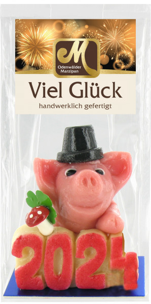 Pig "Beppi" with lucky number
