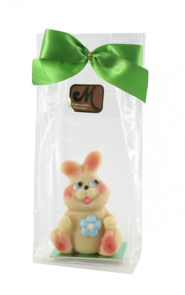 Hase mit Blume