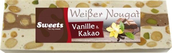 White nougat with vanilla