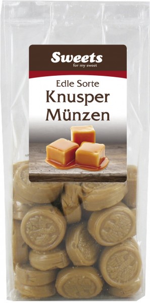 Knuspermünzen mit Nougatcremefüllung