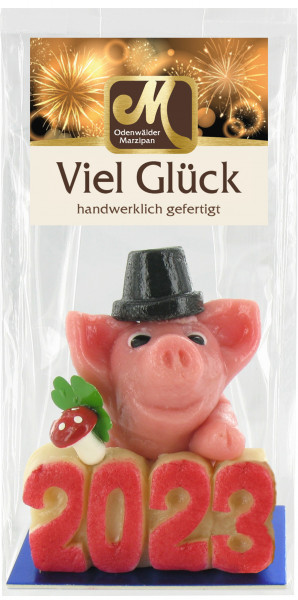 Pig "Beppi" with lucky number