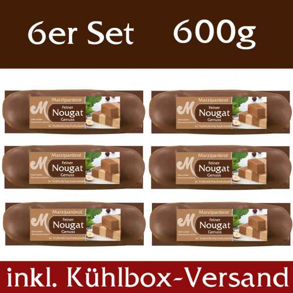 Nougat Marzipanbrote 6er Set - Kühlbox Versand