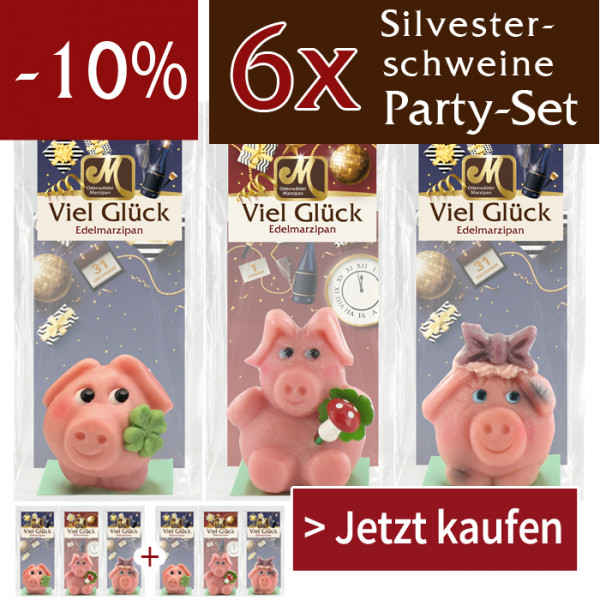 Silvester Schweine Party Set