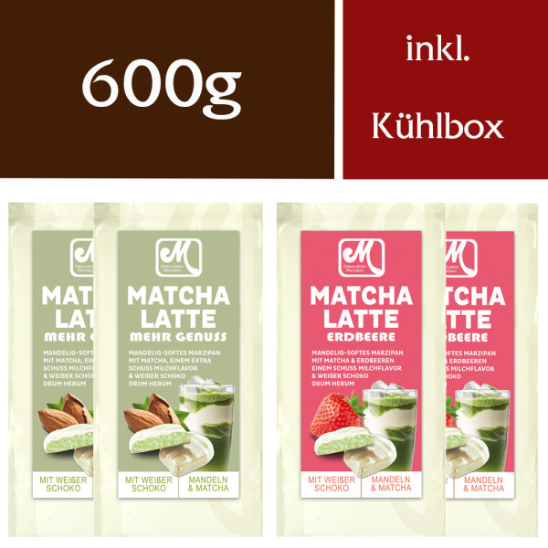 Matcha Latte Marzipan Leaf Set