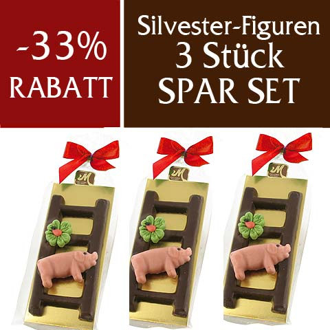 Spar Set Silvester Figuren 3-teilig