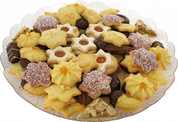 Großer Teller Weihnachtsgebäck 800g
