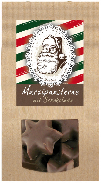 Marzipan stars, christmassy spiced