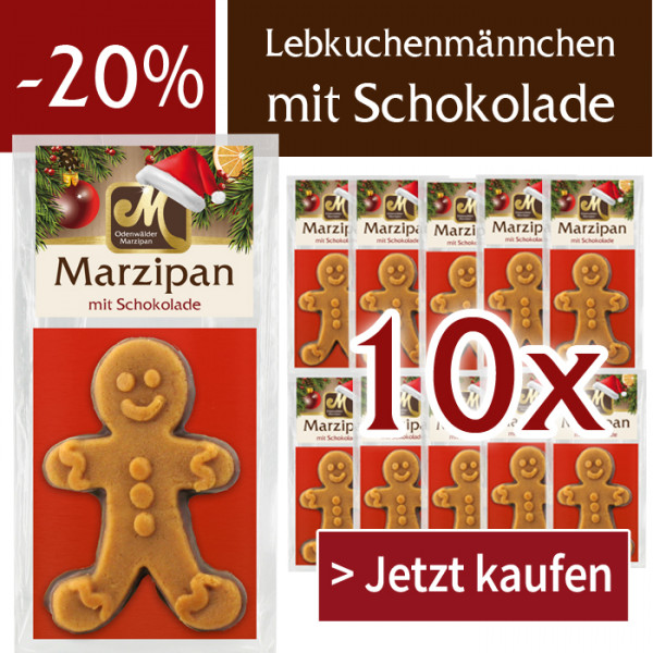 Lebkuchenmännchen mit Schokolade Set