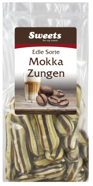 Mokka Zungen mit Schokocremefüllung