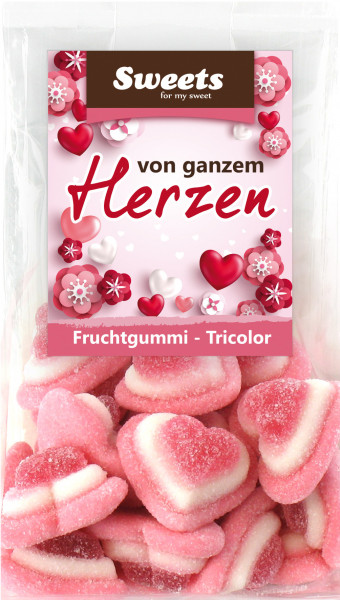 Fruit gum hearts