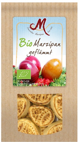 BIO Marzipan Eier geflämmt 200g