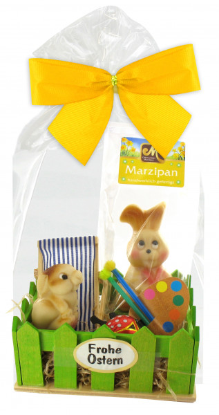 Osternest mit Eili und Osterhasen