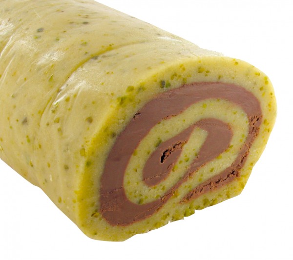 Nougat Pistazien Marzipanrolle