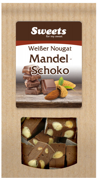 Weißer Nougat almonds & chocolate