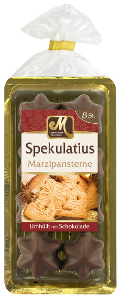 Spekulatius Marzipansterne
