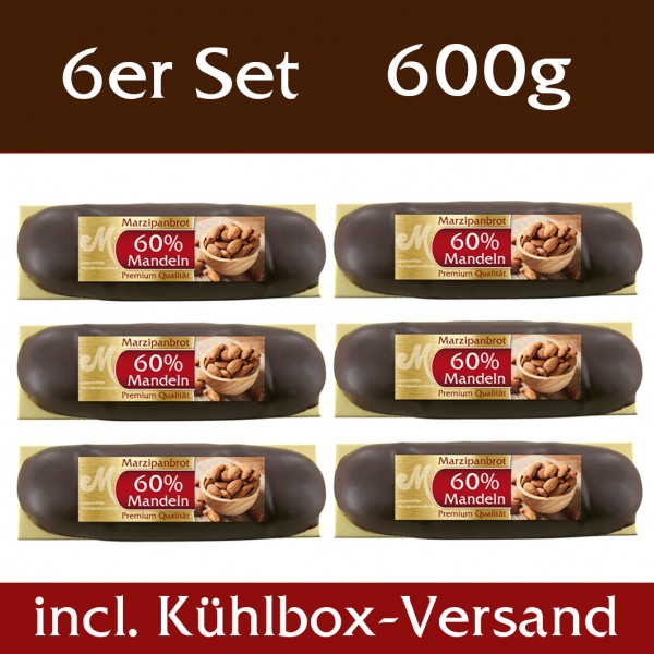 Brot 60% Mandeln 6er Set incl. Kühlbox Versand