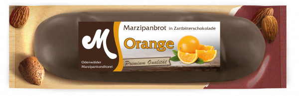 Orangen Marzipanbrot mit Zartbitter Schokolade